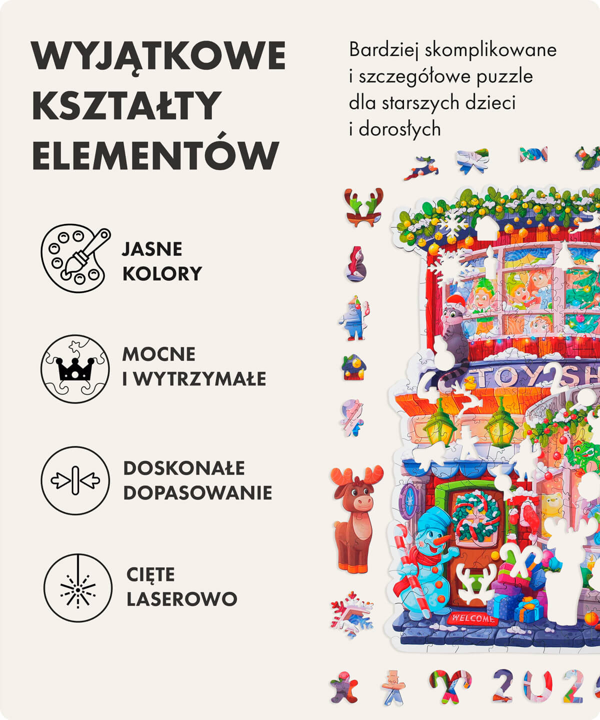 Sklep z zabawkami świątecznymi