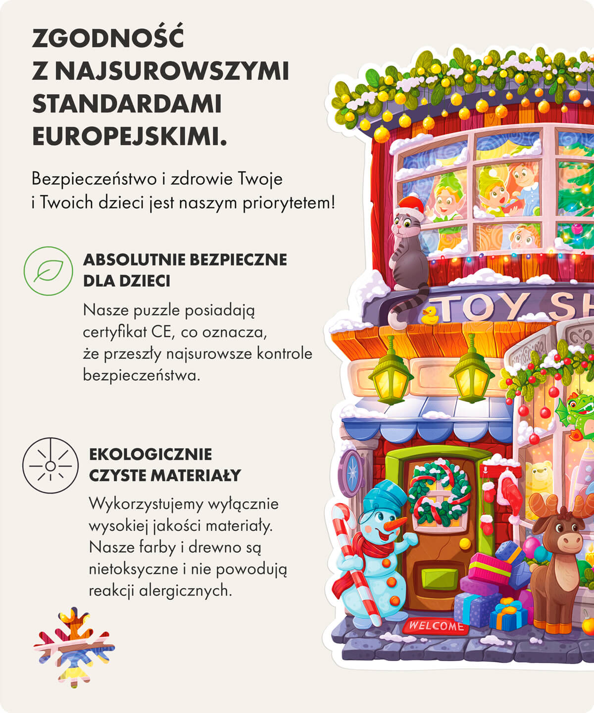 Sklep z zabawkami świątecznymi