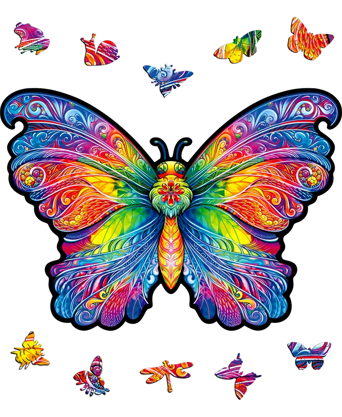 Tęczowy motyl