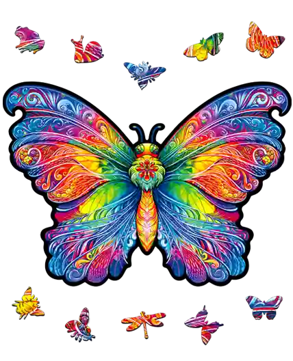 Tęczowy motyl