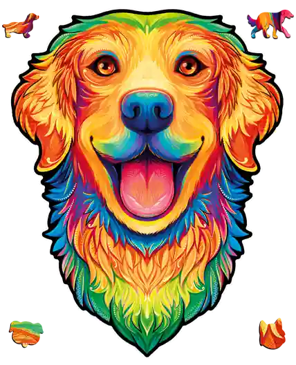 Szczęśliwy retriever
