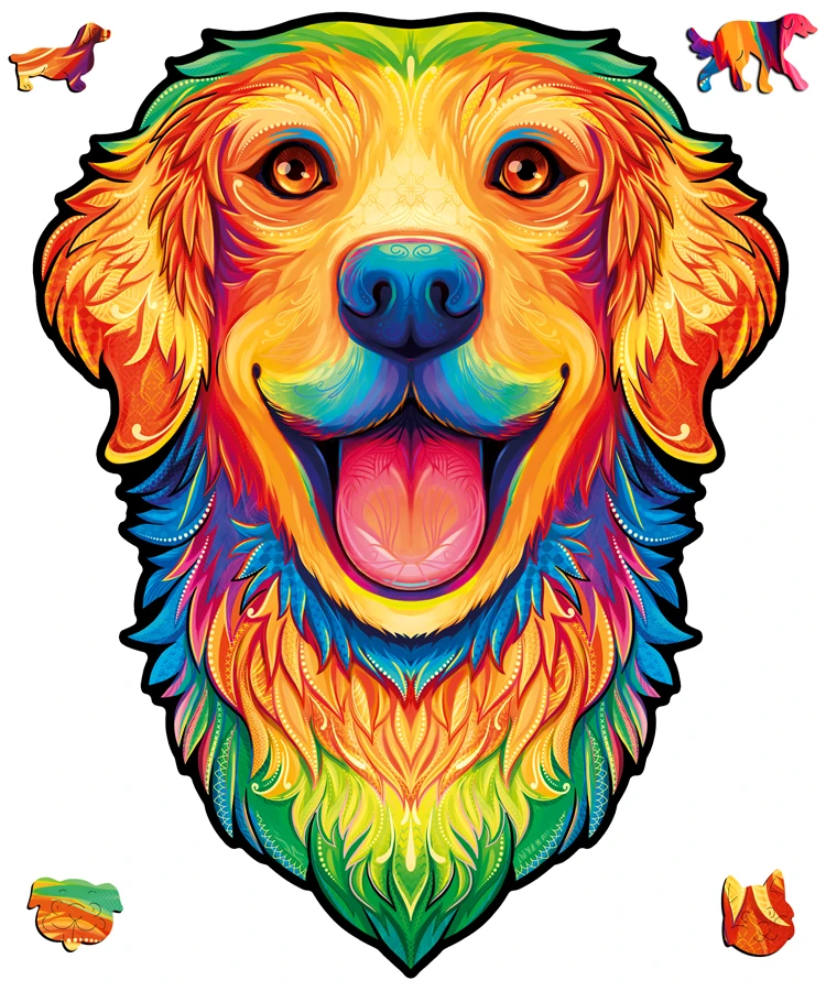 Szczęśliwy retriever