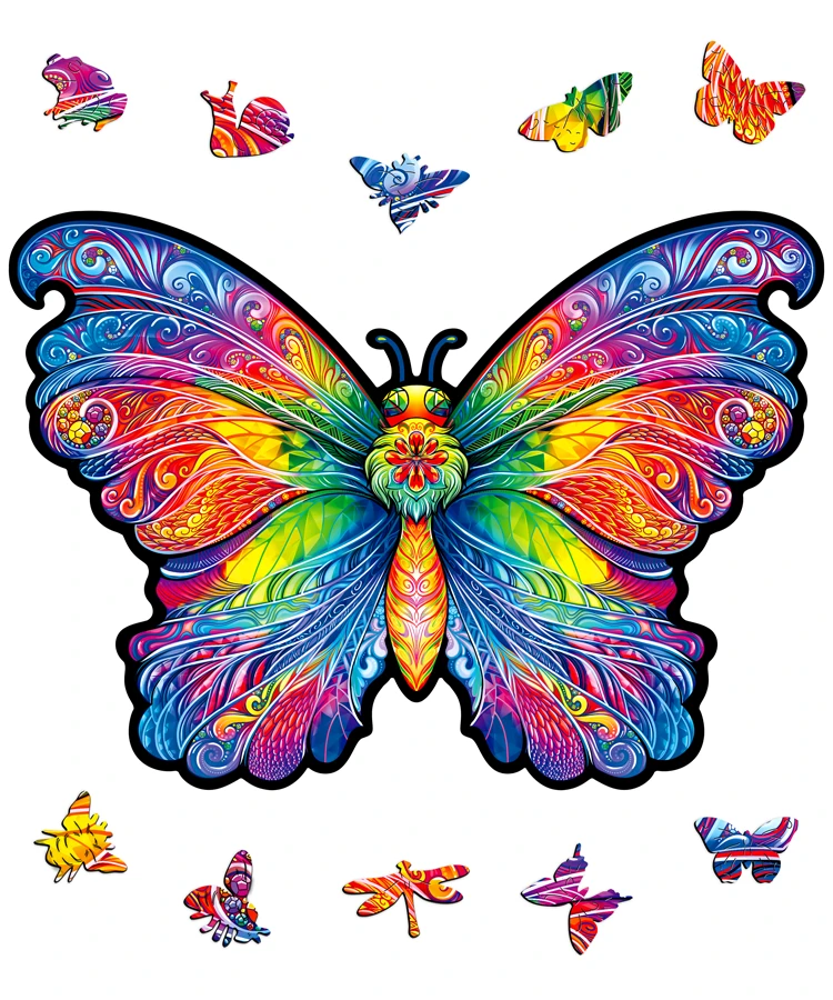 Tęczowy motyl